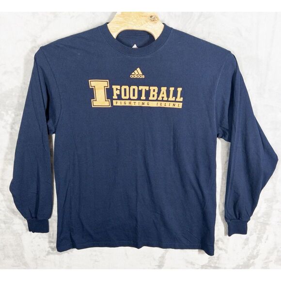 adidas Other - Adidas University Of Illinois Football Long Sleeve Shirt‎ Mens Large